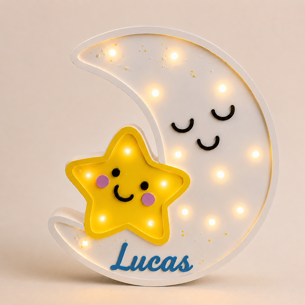 Lámpara de Luna y estrella